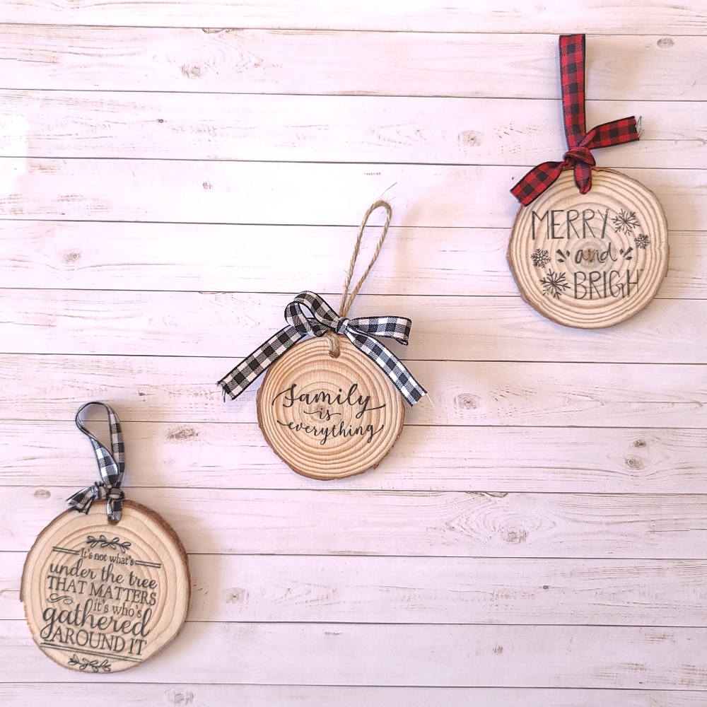 Rustic Wood Slices For DIY Holiday Ornaments - Picture 5 of 6